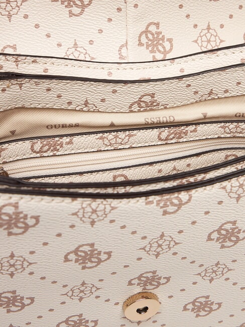 CARRIE Schultertasche mit Schultergurt Vanille-Logo - Damentaschen