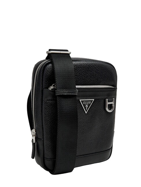 MONACO Mini-Ledertasche SCHWARZ - Umh&auml;ngetaschen Herren