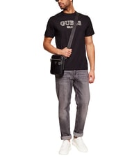 GUESS MONACO Mini-Ledertasche SCHWARZ - Umh&auml;ngetaschen Herren - 4