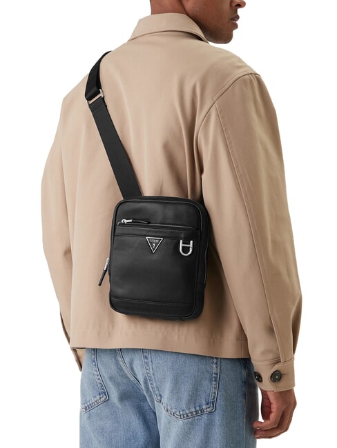 MONACO Ledertasche SCHWARZ - Umh&auml;ngetaschen Herren