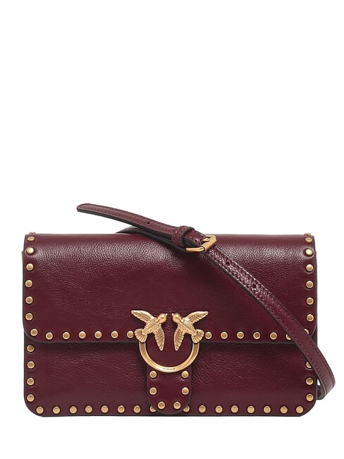 LOVE ONE SLOUCHY Mini-Schultertasche intensives Johannisbeer-Antikgold - Damentaschen
