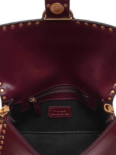 LOVE ONE SLOUCHY Mini-Schultertasche intensives Johannisbeer-Antikgold - Damentaschen