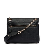 GUESS ANISE Mini-Schultertasche / Umh&auml;ngetasche schwarzes Logo - Damentaschen - 3