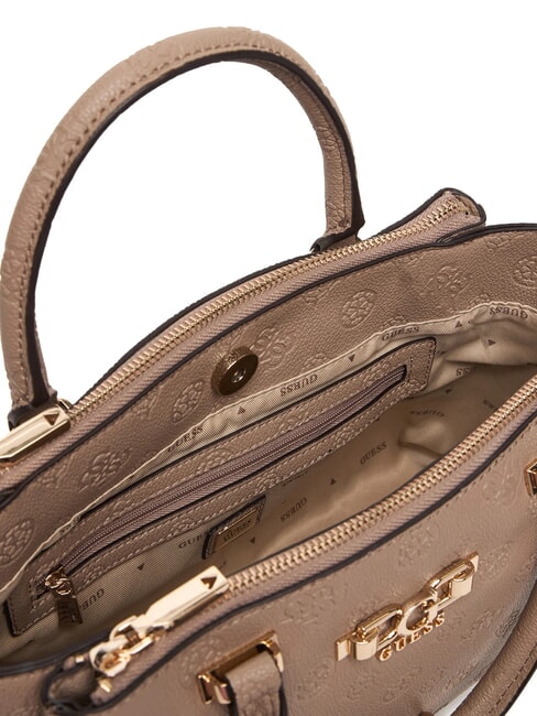 ANISE L Handtasche mit Schulterriemen Logo in dunklem Taupe - Damentaschen