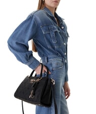 GUESS ANISE L Handtasche mit Schulterriemen schwarzes Logo - Damentaschen - 2