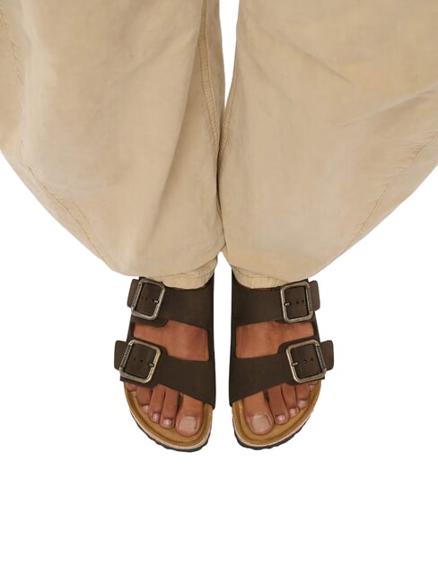 ARIZONA WB Ledersandalen Mokka - Herrenschuhe
