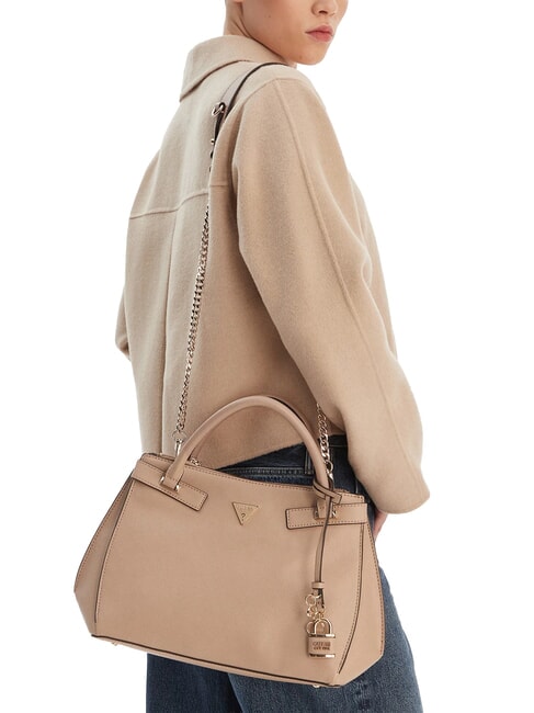 SERENOVA Handtasche mit Schulterriemen blasser Mokka - Damentaschen