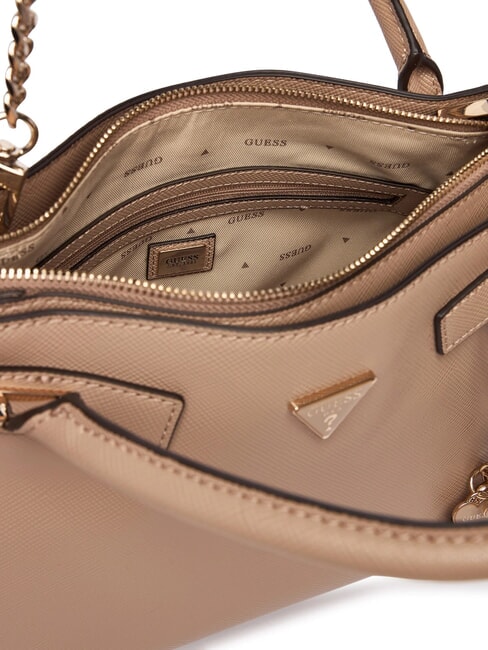 SERENOVA Handtasche mit Schulterriemen blasser Mokka - Damentaschen