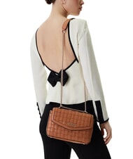 GUESS SANDY Schultertasche / Umh&auml;ngetasche Karamell - Damentaschen - 2