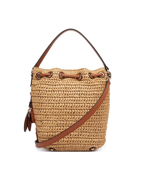 OFELIA Mini-Beuteltasche mit Schultergurt natur / cognac - Damentaschen