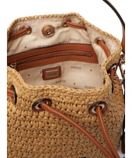 GUESS OFELIA Mini-Beuteltasche mit Schultergurt natur / cognac - Damentaschen - 4