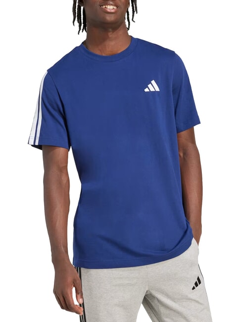 3 STRIPES Kurz&auml;rmeliges T-Shirt mit Rundhalsausschnitt Blau - Herren-T-Shirts