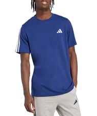 ADIDAS 3 STRIPES Kurz&auml;rmeliges T-Shirt mit Rundhalsausschnitt Blau - Herren-T-Shirts - 3