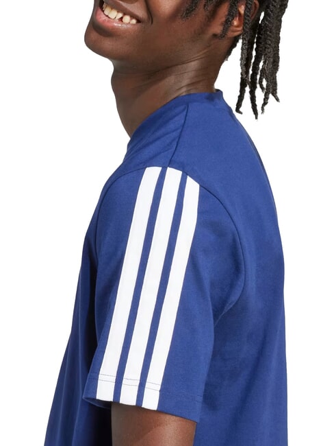 3 STRIPES Kurz&auml;rmeliges T-Shirt mit Rundhalsausschnitt Blau - Herren-T-Shirts