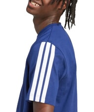 ADIDAS 3 STRIPES Kurz&auml;rmeliges T-Shirt mit Rundhalsausschnitt Blau - Herren-T-Shirts - 5