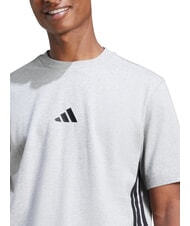 ADIDAS 3 STRIPES Kurz&auml;rmeliges T-Shirt mit Rundhalsausschnitt grau - Herren-T-Shirts - 3