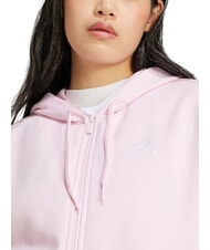 ADIDAS 3 STRIPES Kapuzenpulli mit Rei&szlig;verschluss Rosa - Sweatshirts Damen - 5