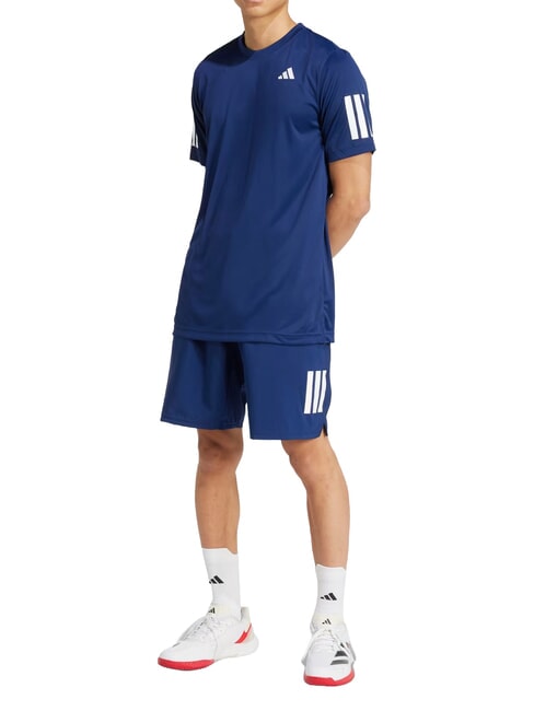 CLUB 3 STRIPES Tennis-T-Shirt Blau - Herren-T-Shirts