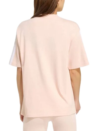 3 STRIPES Kurzarm-T-Shirt aus reiner Baumwolle Rosa - T-Shirts und Tops f&uuml;r Damen