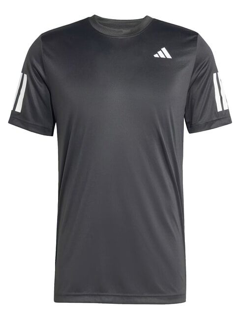 CLUB 3 STRIPES Tennis-T-Shirt Schwarz - Herren-T-Shirts