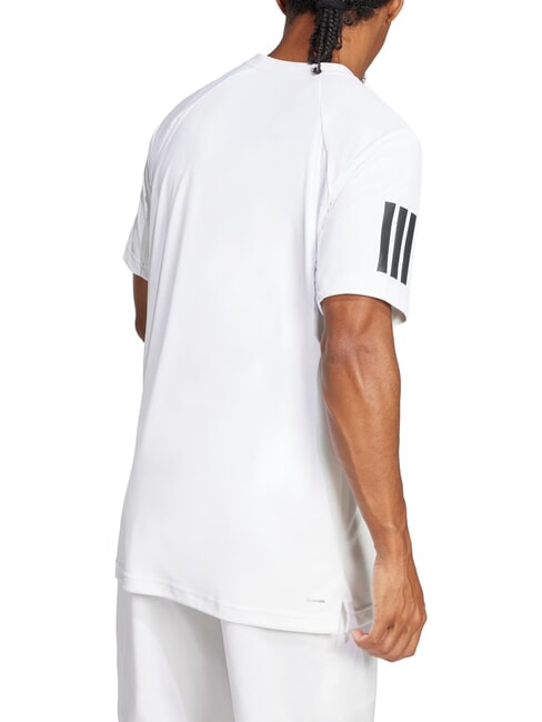 CLUB 3 STRIPES Tennis-T-Shirt Wei&szlig; - Herren-T-Shirts