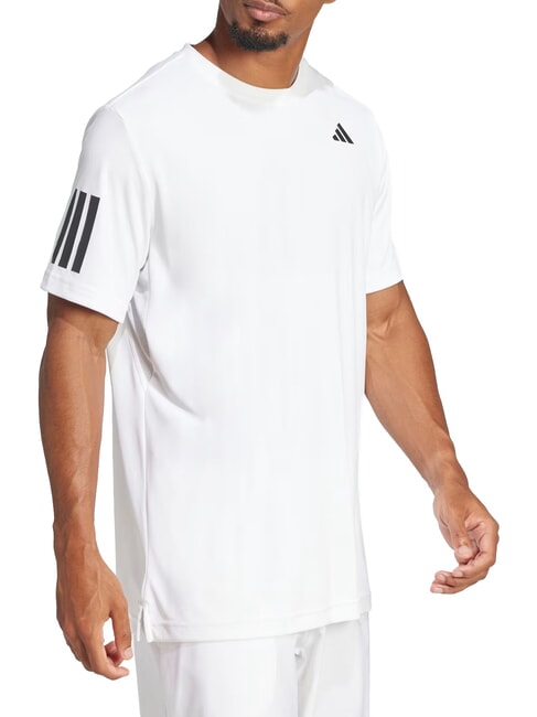 CLUB 3 STRIPES Tennis-T-Shirt Wei&szlig; - Herren-T-Shirts