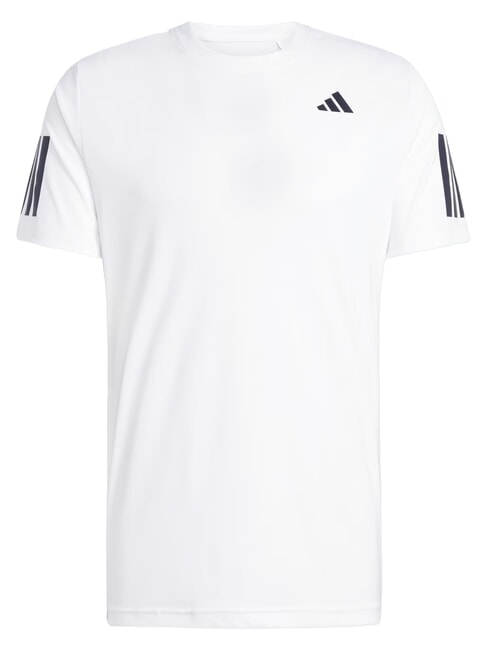 CLUB 3 STRIPES Tennis-T-Shirt Wei&szlig; - Herren-T-Shirts