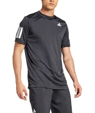 ADIDAS CLUB 3 STRIPES Tennis-T-Shirt Schwarz - Herren-T-Shirts - 3