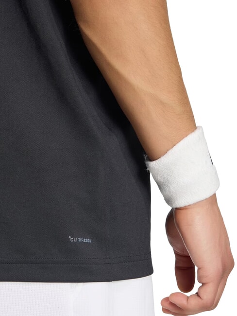 CLASSICS Kultiges Tennis-T-Shirt Schwarz - Herren-T-Shirts