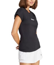 ADIDAS LINEAR Kurzarm-T-Shirt aus reiner Baumwolle Schwarz - T-Shirts und Tops f&uuml;r Damen - 3