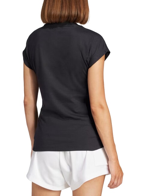 LINEAR Kurzarm-T-Shirt aus reiner Baumwolle Schwarz - T-Shirts und Tops f&uuml;r Damen