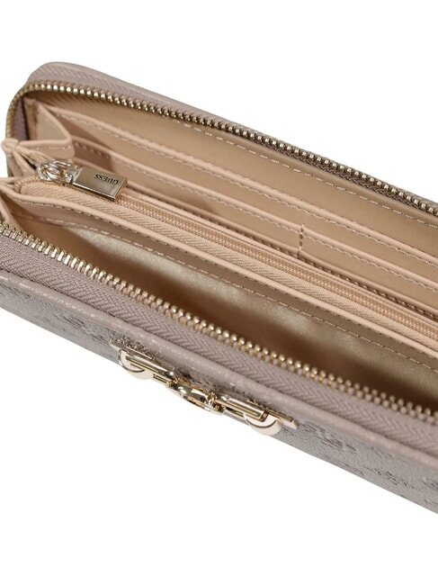ANISE Mittlere Geldb&ouml;rse Logo in dunklem Taupe - Brieftaschen Damen