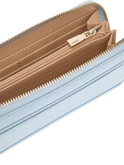 LAUREL 2 Gro&szlig;e Geldb&ouml;rse mit Rundum-Rei&szlig;verschluss AQUA - Brieftaschen Damen