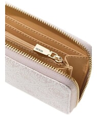 GUESS LAUREL 2 4G Logo Medium Zip Around Wallet Knochenlogo - Brieftaschen Damen - 3