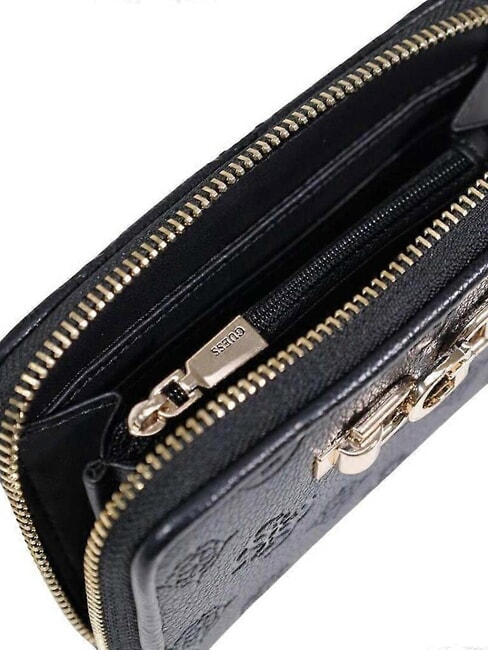 ANISE Mittlere Geldb&ouml;rse schwarzes Logo - Brieftaschen Damen