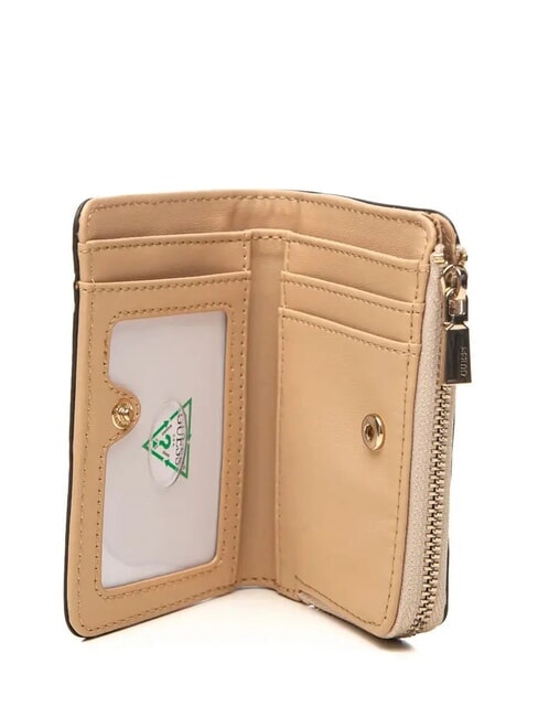 LAUREL 2 Mittelgro&szlig;e Geldb&ouml;rse mit Rei&szlig;verschluss helltaupefarbenes Logo - Brieftaschen Damen