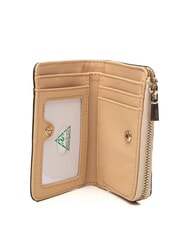 GUESS LAUREL 2 Mittelgro&szlig;e Geldb&ouml;rse mit Rei&szlig;verschluss helltaupefarbenes Logo - Brieftaschen Damen - 2