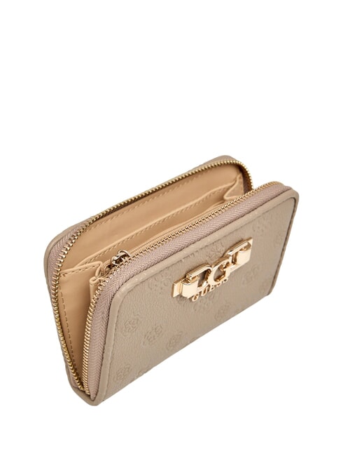 ANISE Mittlere Geldb&ouml;rse Logo in dunklem Taupe - Brieftaschen Damen