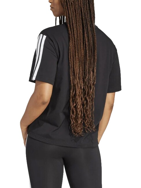 3 STRIPES Sport-T-Shirt, reine Baumwolle Schwarz - T-Shirts und Tops f&uuml;r Damen
