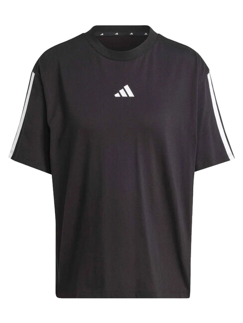3 STRIPES Sport-T-Shirt, reine Baumwolle Schwarz - T-Shirts und Tops f&uuml;r Damen