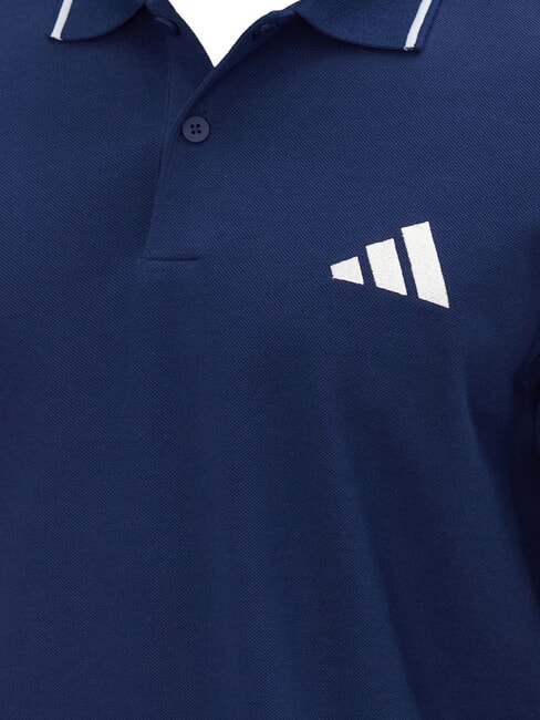SMALL LOGO Kurz&auml;rmeliges Poloshirt aus reiner Baumwolle Blau - Herren-Polo-Shirts/Herren-Polo-Shirt/Herrenpoloshirt/Herrenpoloshirts