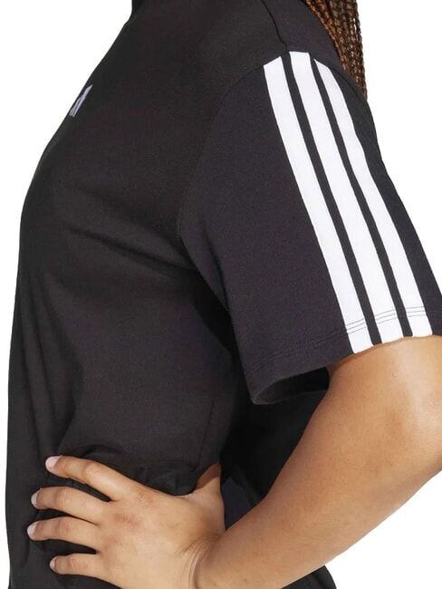 3 STRIPES Sport-T-Shirt, reine Baumwolle Schwarz - T-Shirts und Tops f&uuml;r Damen