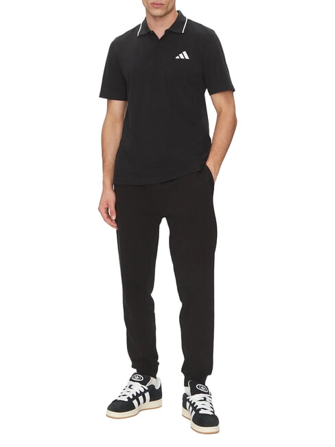 SMALL LOGO Kurz&auml;rmeliges Poloshirt aus reiner Baumwolle Schwarz - Herren-Polo-Shirts/Herren-Polo-Shirt/Herrenpoloshirt/Herrenpoloshirts