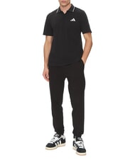 ADIDAS SMALL LOGO Kurz&auml;rmeliges Poloshirt aus reiner Baumwolle Schwarz - Herren-Polo-Shirts/Herren-Polo-Shirt/Herrenpoloshirt/Herrenpoloshirts - 3