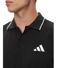 ADIDAS SMALL LOGO Kurz&auml;rmeliges Poloshirt aus reiner Baumwolle Schwarz - Herren-Polo-Shirts/Herren-Polo-Shirt/Herrenpoloshirt/Herrenpoloshirts - 4