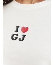 GUESS JEANS I LOVE Baumwoll-T-Shirt purwei&szlig; - T-Shirts und Tops f&uuml;r Damen - 3