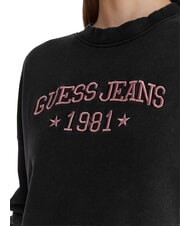 GUESS JEANS DROP BAKER CROP Baumwoll-Sweatshirt pechschwarz multi - Sweatshirts Damen - 3