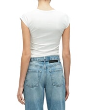 GUESS JEANS RAGLAN Baumwoll-T-Shirt purwei&szlig; - T-Shirts und Tops f&uuml;r Damen - 2