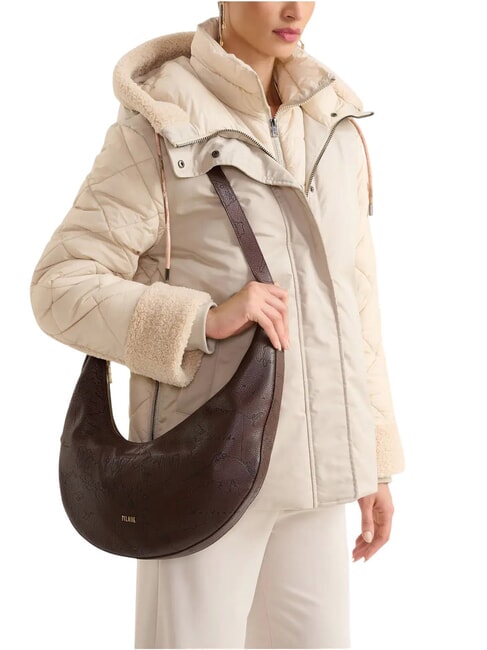 RISING MOON BAG Schultertasche, Leder Schokolade - Damentaschen