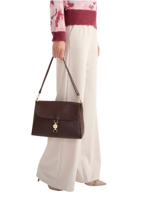 GOLDEN COIN MESSENGER Schultertasche mit Schultergurt Schokolade - Damentaschen